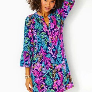 Lilly Pulitzer Norris Dress Aegean Navy Calypso Coast XXS